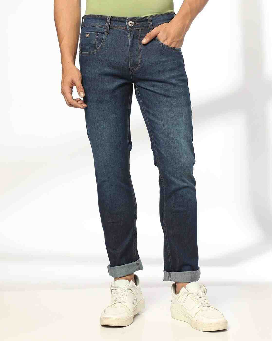 JOHN PLAYERS JEANS | Men Lightly Washed Low-Rise Slim Fit Jeans|0