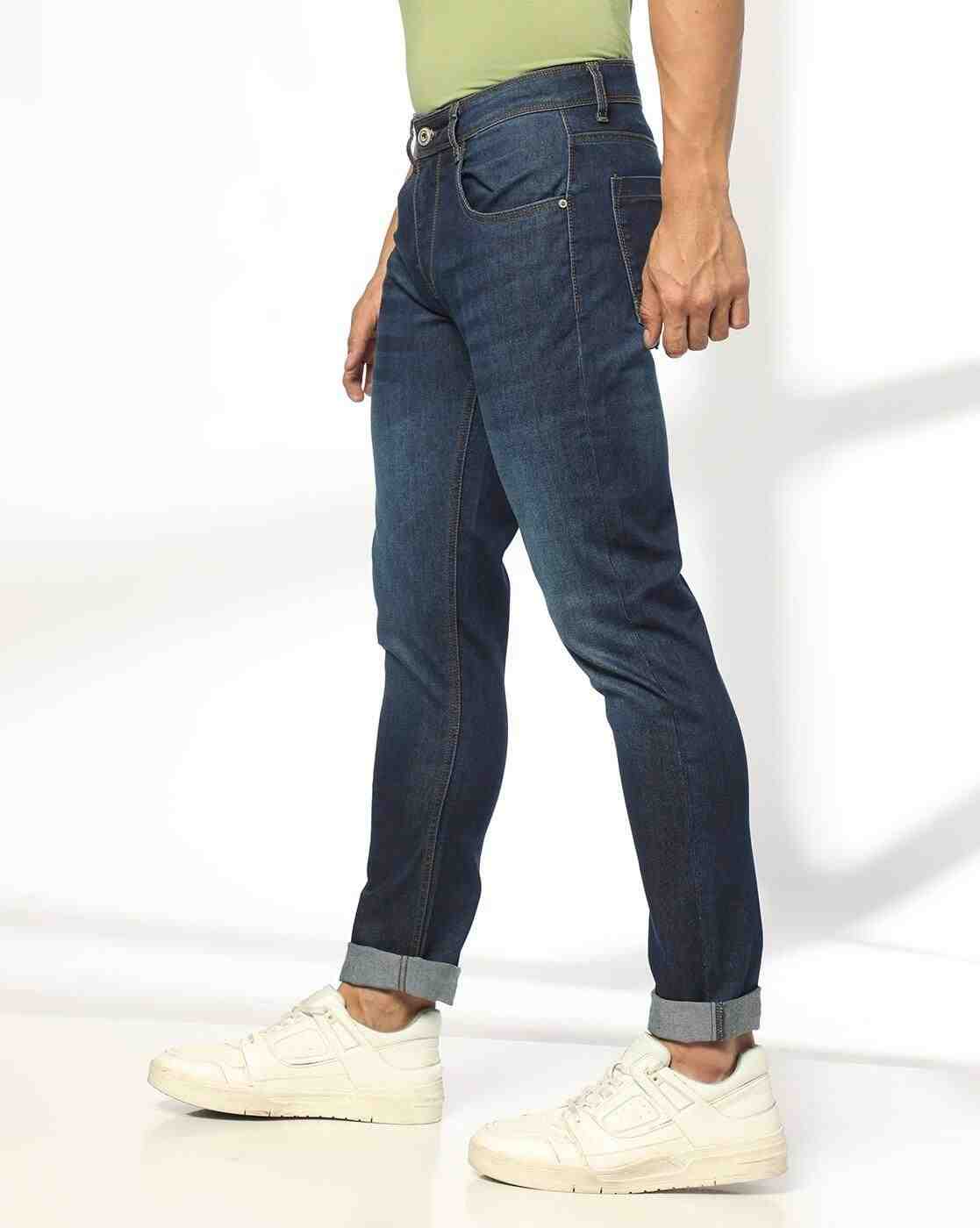 JOHN PLAYERS JEANS | Men Lightly Washed Low-Rise Slim Fit Jeans|1
