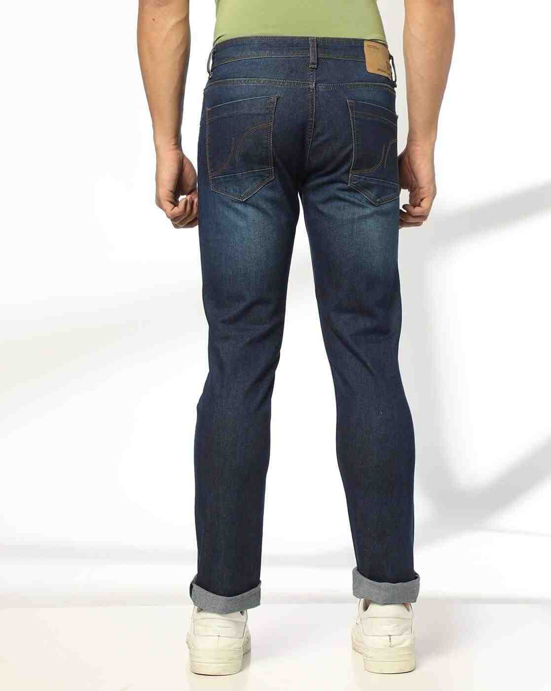 JOHN PLAYERS JEANS | Men Lightly Washed Low-Rise Slim Fit Jeans|2
