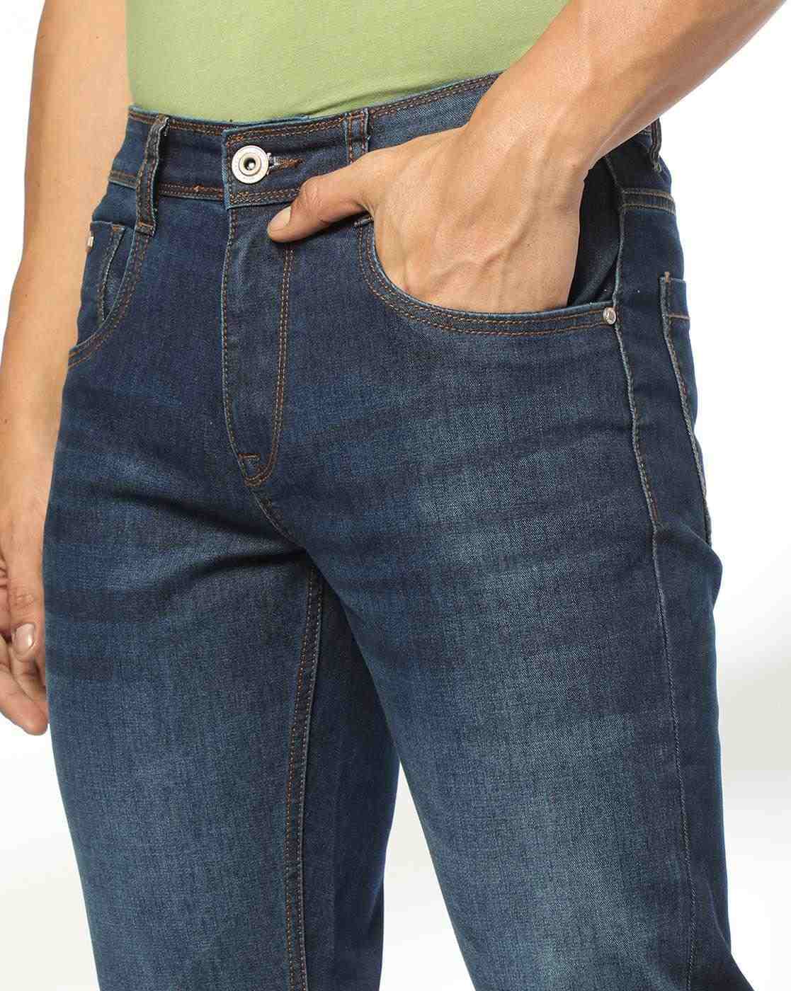 JOHN PLAYERS JEANS | Men Lightly Washed Low-Rise Slim Fit Jeans|3