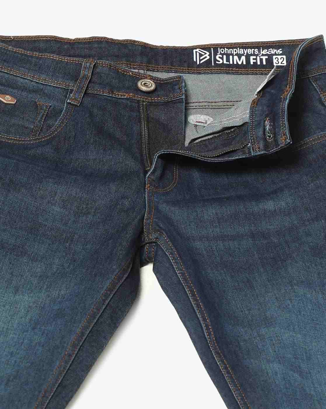 JOHN PLAYERS JEANS | Men Lightly Washed Low-Rise Slim Fit Jeans|4