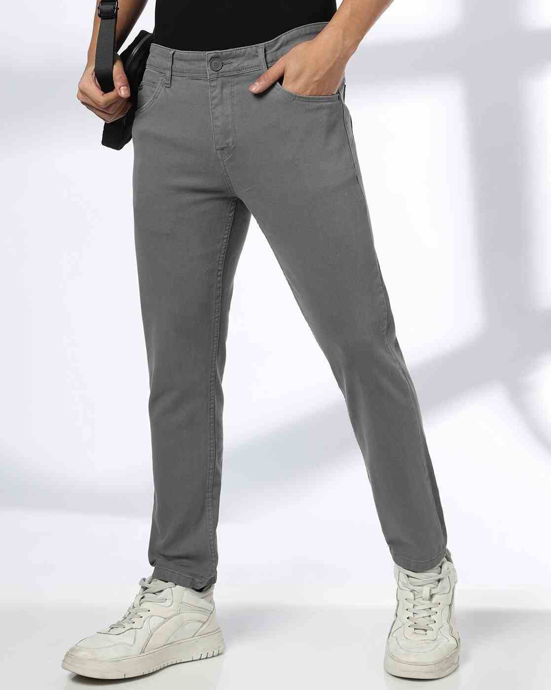 Men Light-Wash Skinny Fit Jeans