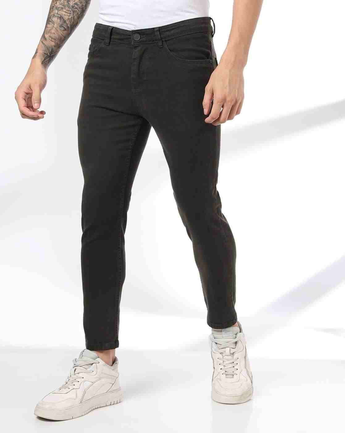 Men Light-Wash Skinny Fit Jeans