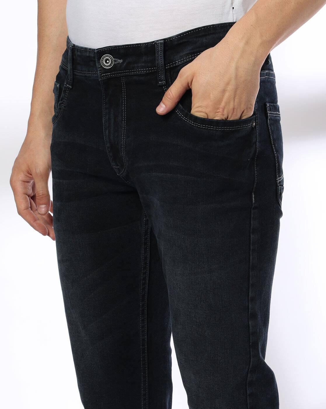 JOHN PLAYERS JEANS | Men Mid-Rise Slim Fit Jeans|3