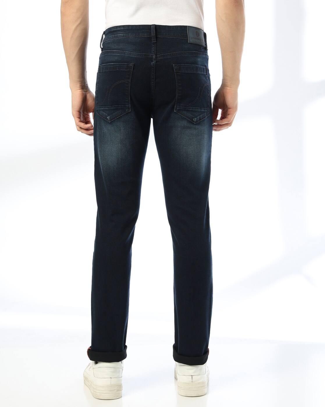 JOHN PLAYERS JEANS | Men Lightly Washed Slim Fit Jeans|2
