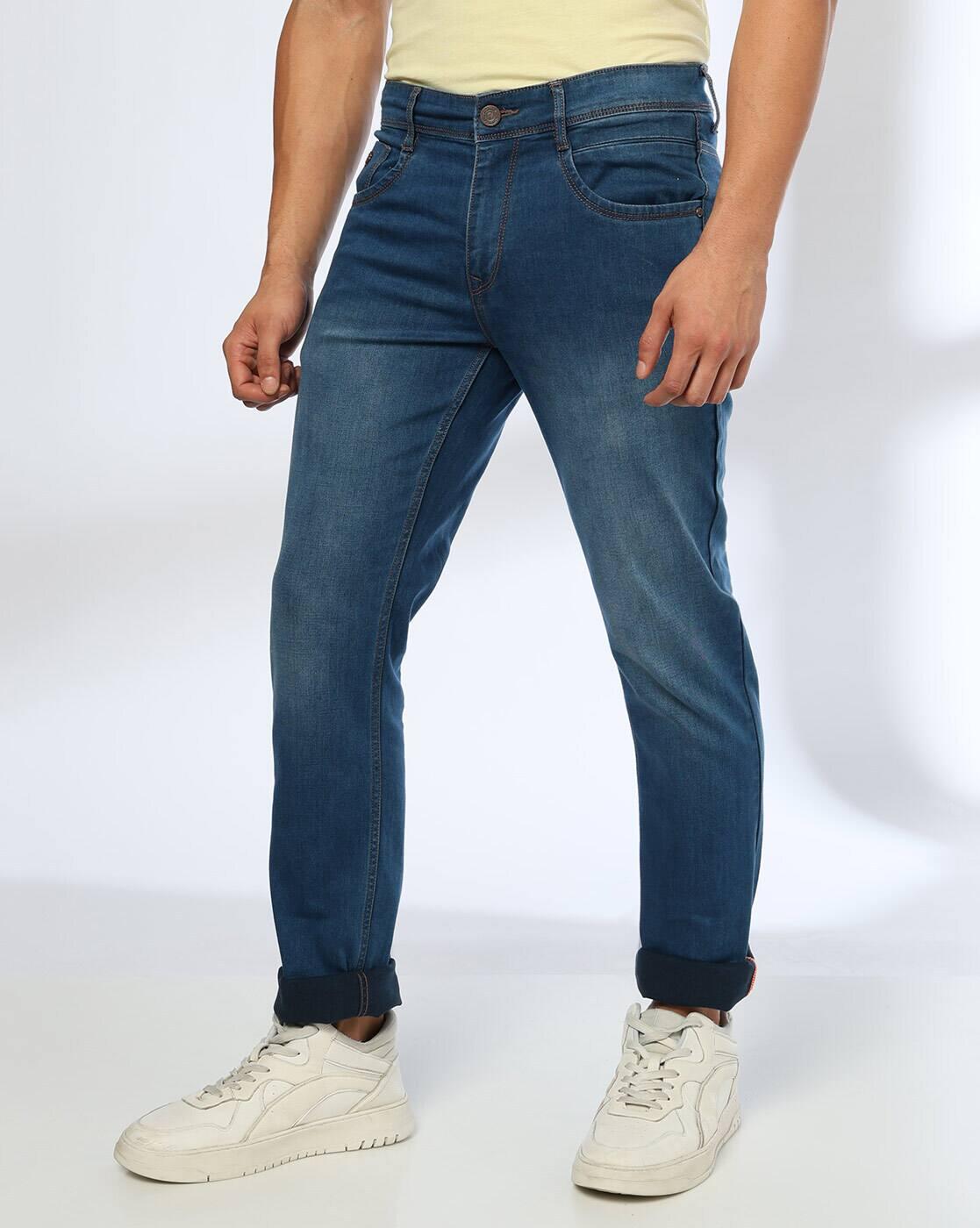 JOHN PLAYERS JEANS | Men Lightly Washed Slim Fit Jeans|0