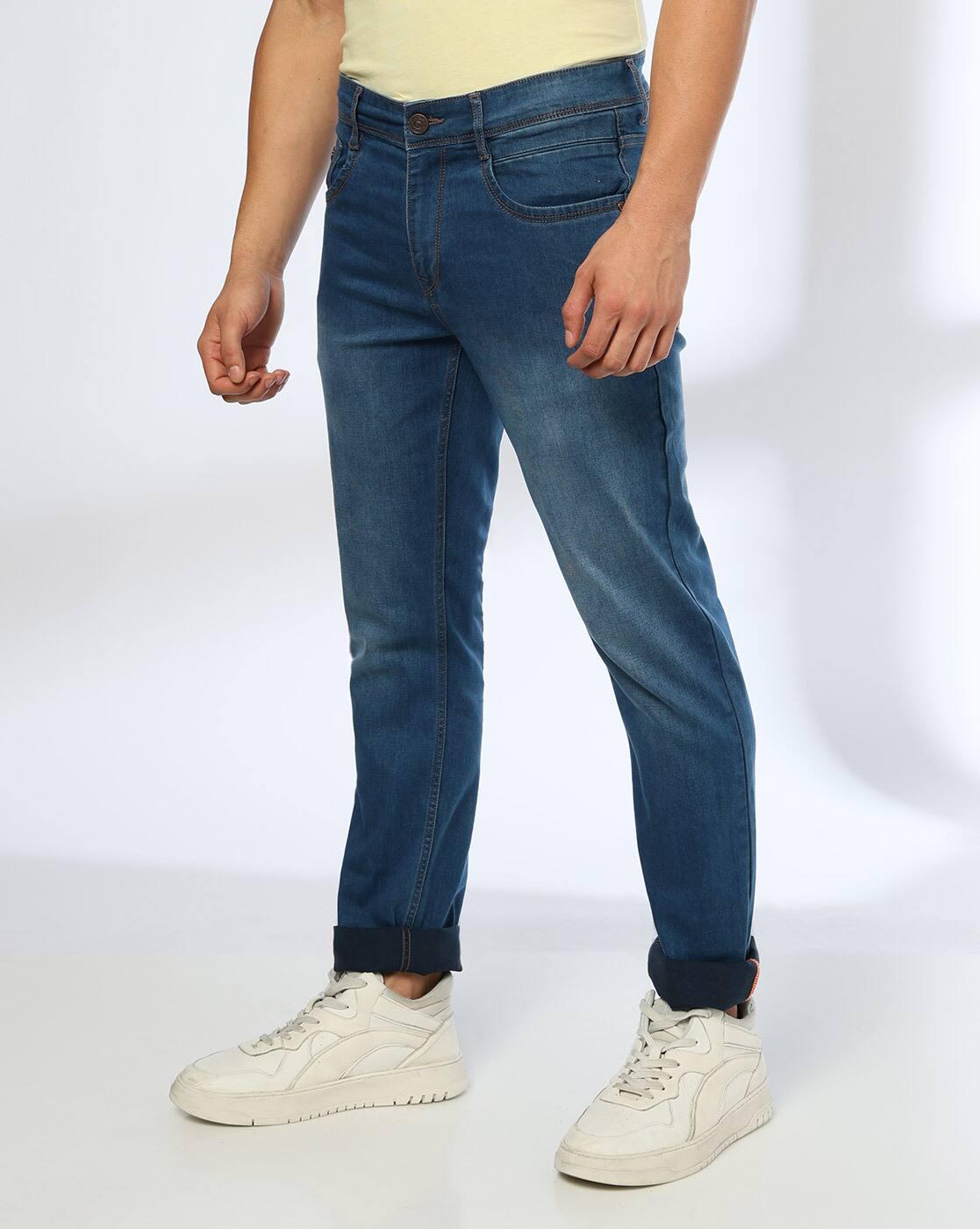 JOHN PLAYERS JEANS | Men Lightly Washed Slim Fit Jeans|1