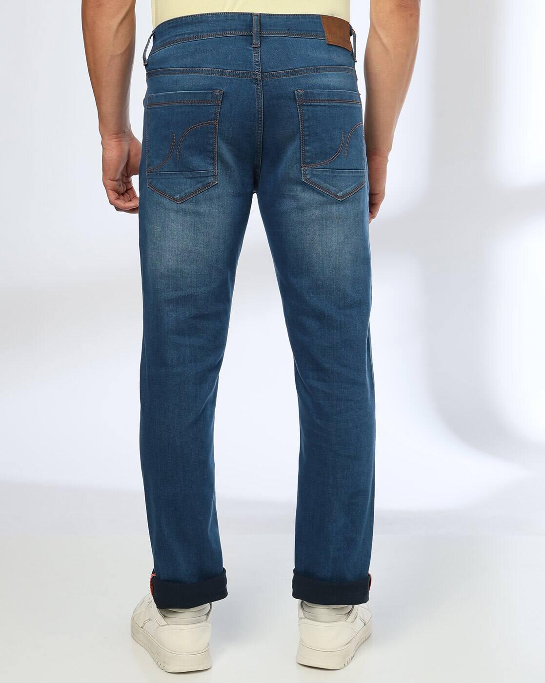 JOHN PLAYERS JEANS | Men Lightly Washed Slim Fit Jeans|2