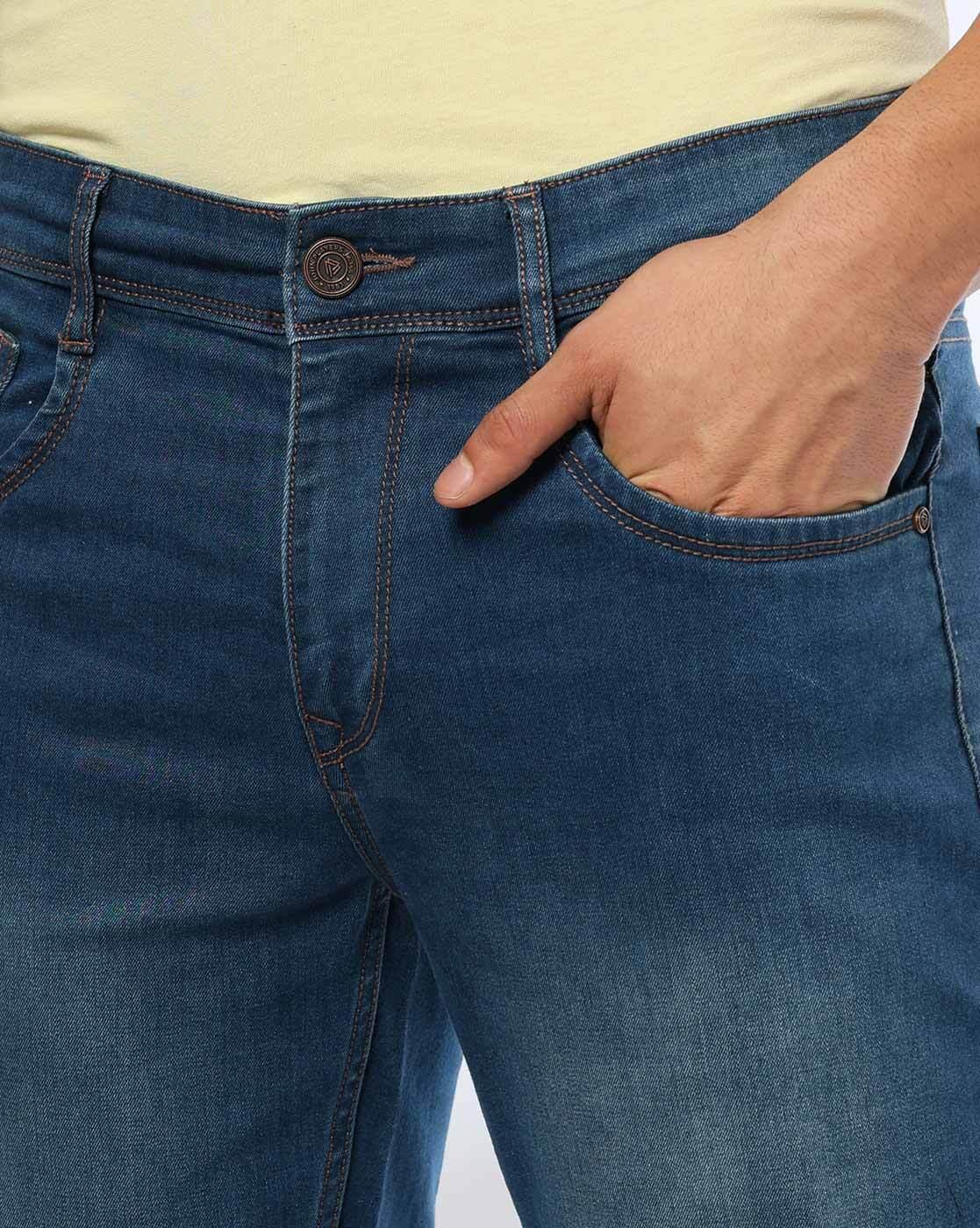 JOHN PLAYERS JEANS | Men Lightly Washed Slim Fit Jeans|3