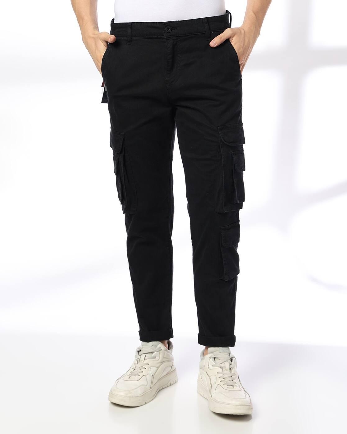 JOHN PLAYERS JEANS | Men Regular Fit Cargo Pants|0