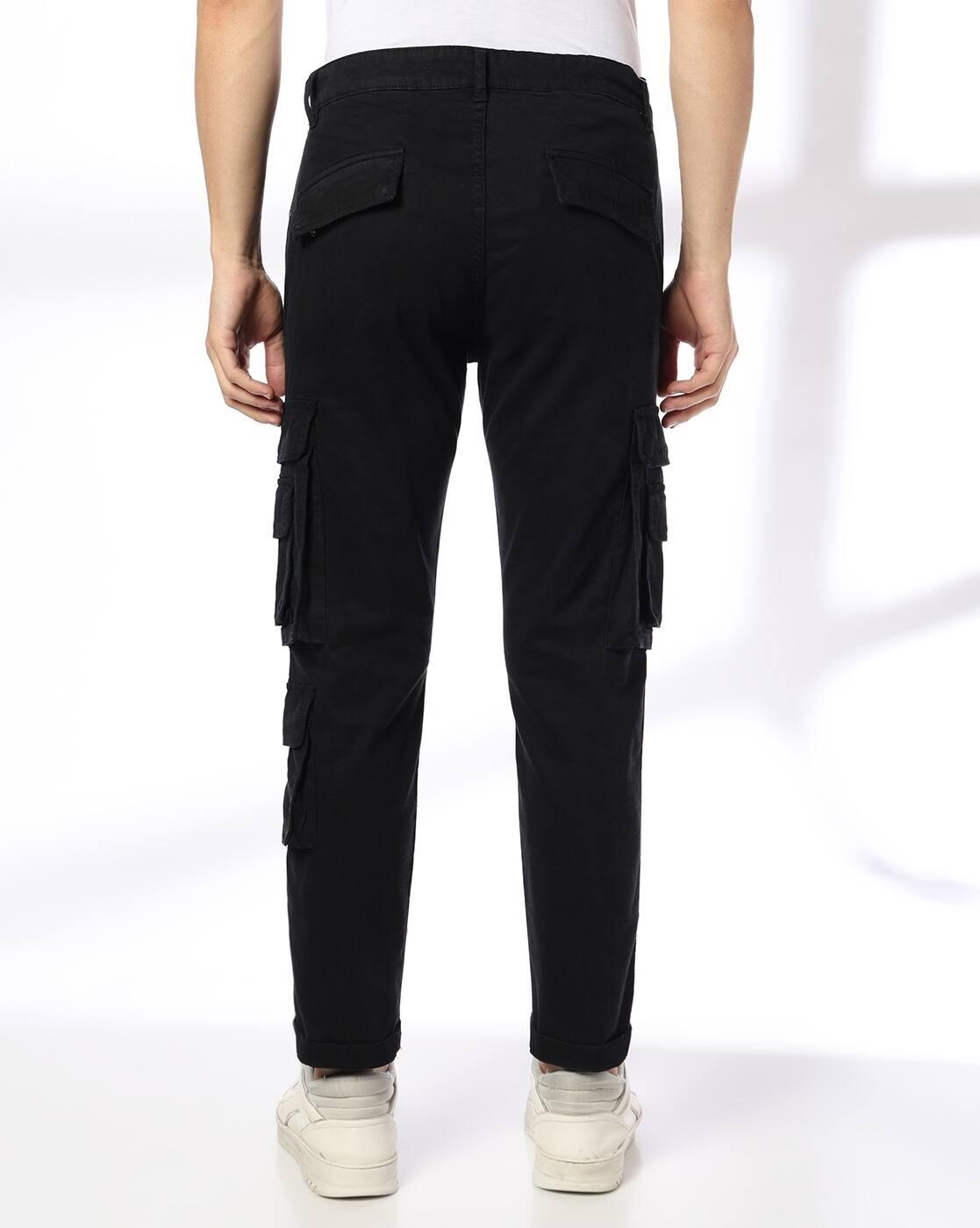 JOHN PLAYERS JEANS | Men Regular Fit Cargo Pants|2