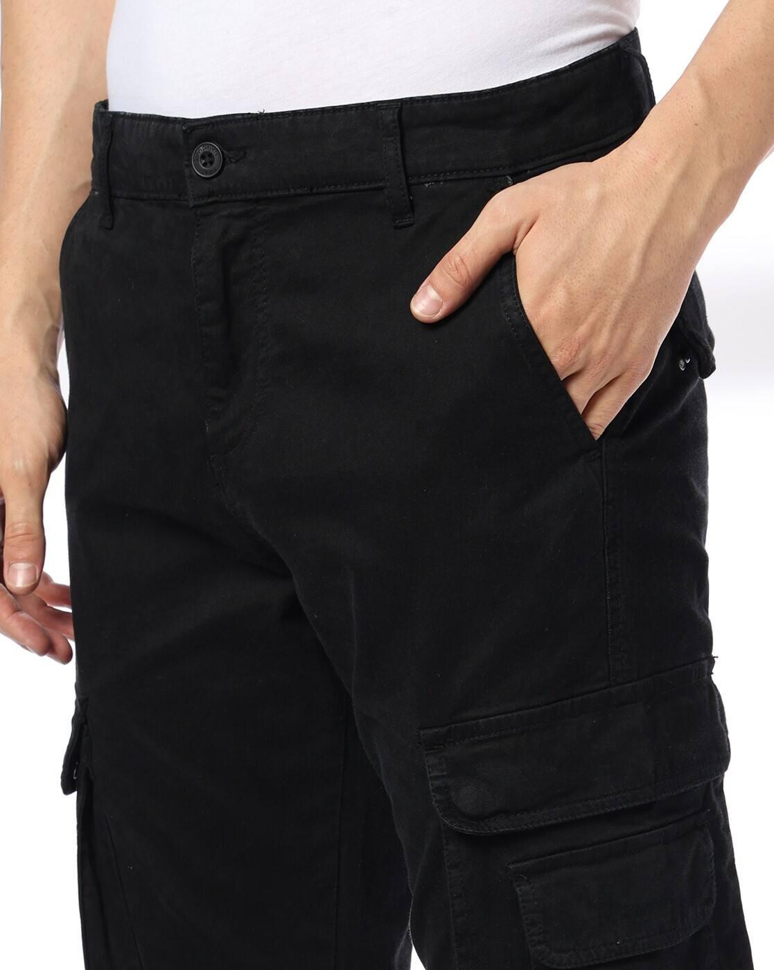 JOHN PLAYERS JEANS | Men Regular Fit Cargo Pants|3