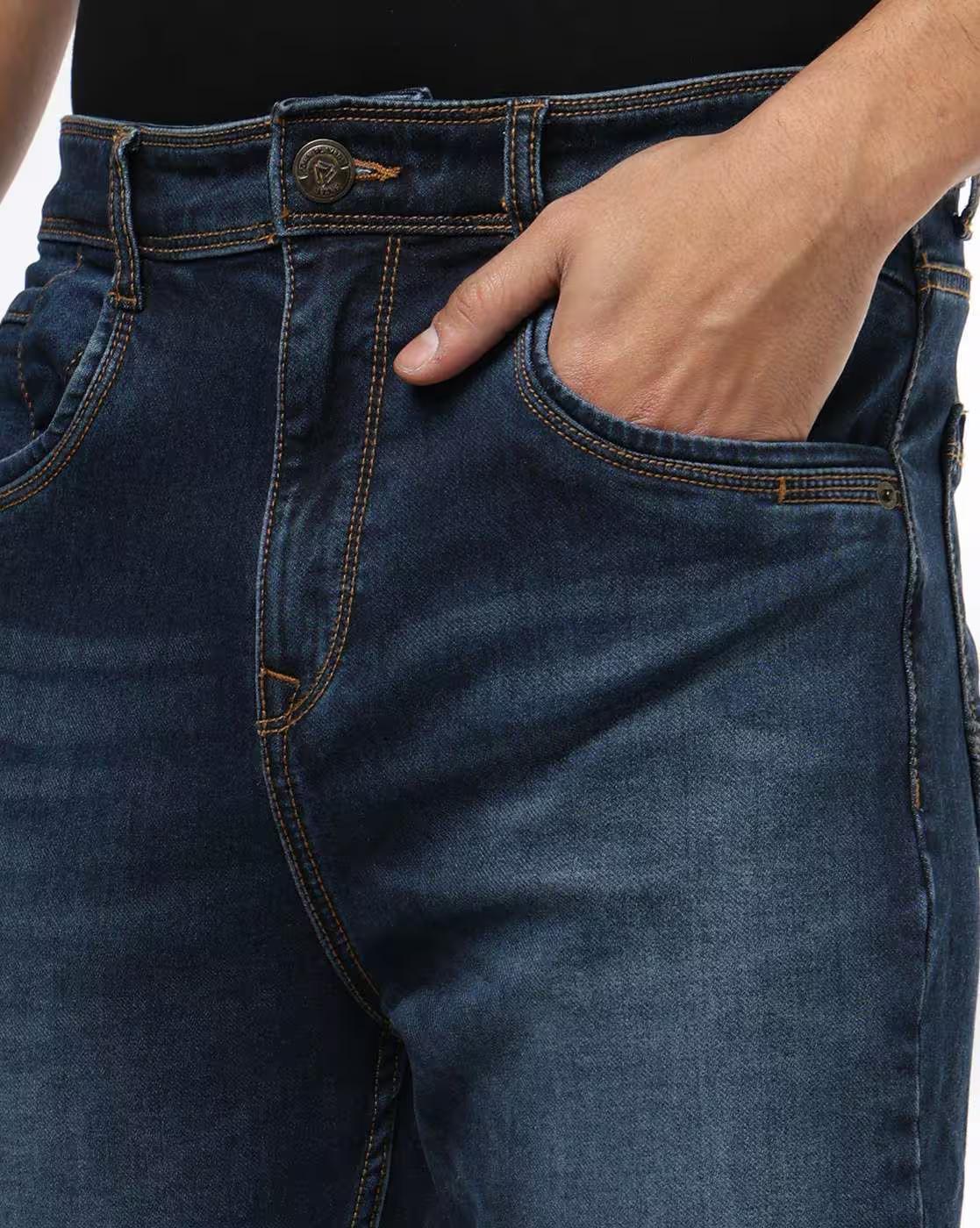 JOHN PLAYERS JEANS | Men Mid-Wash Skinny Fit Jeans|3
