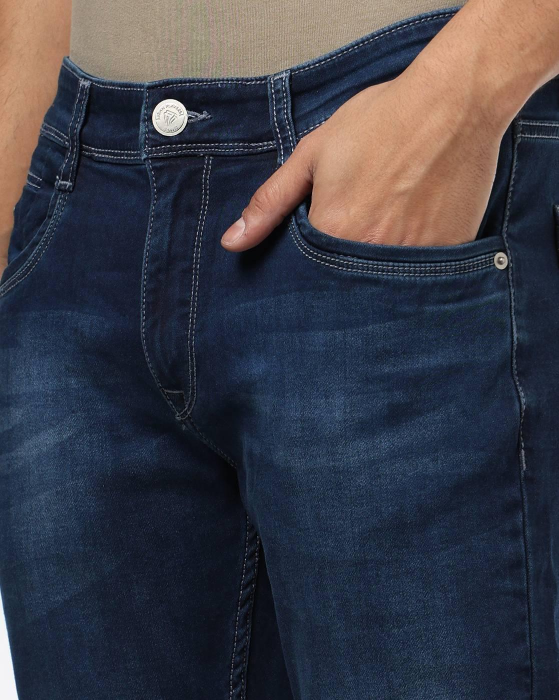 JOHN PLAYERS JEANS | Men Lightly Washed Slim Fit Jeans|3