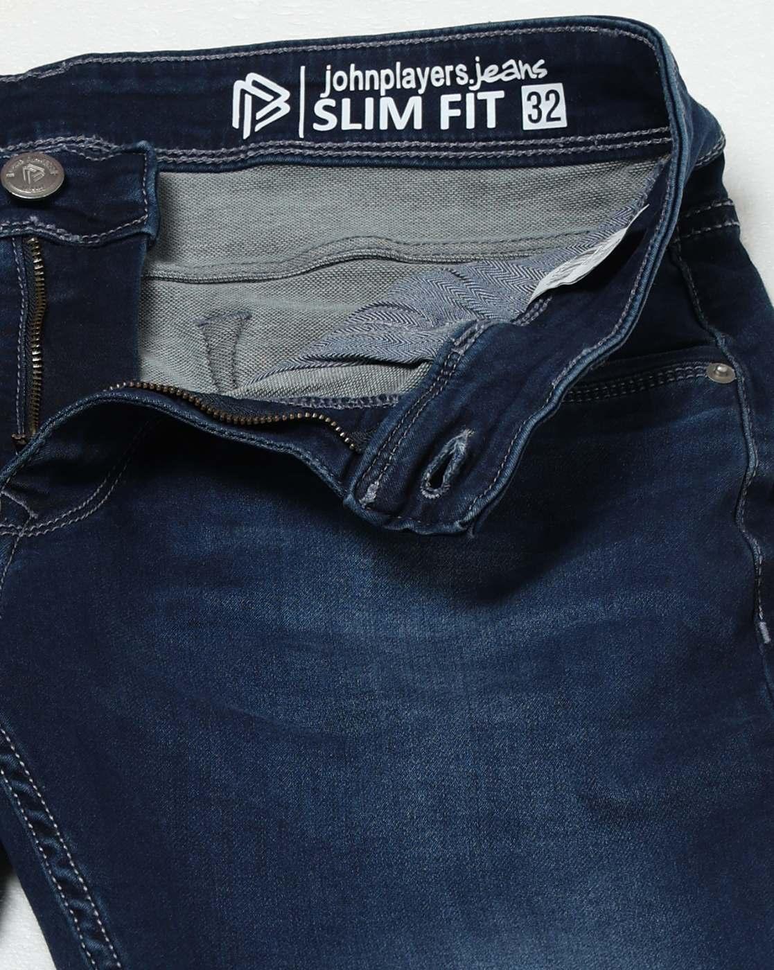JOHN PLAYERS JEANS | Men Lightly Washed Slim Fit Jeans|4