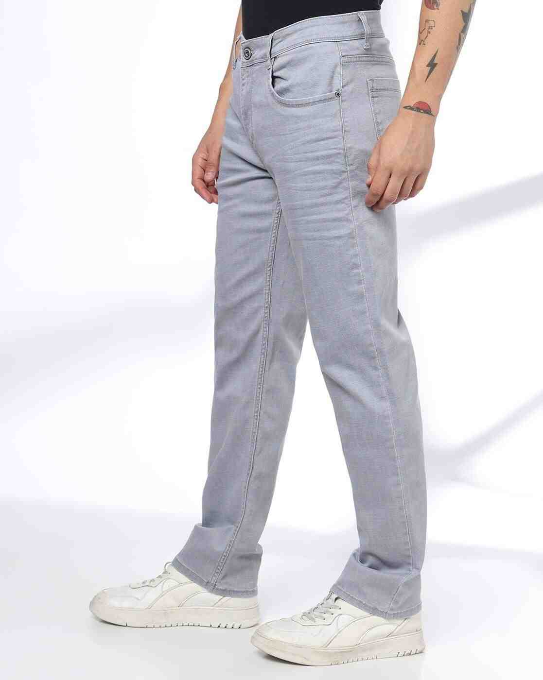 JOHN PLAYERS JEANS | Men Straight Fit Cotton Stretch Jeans|1