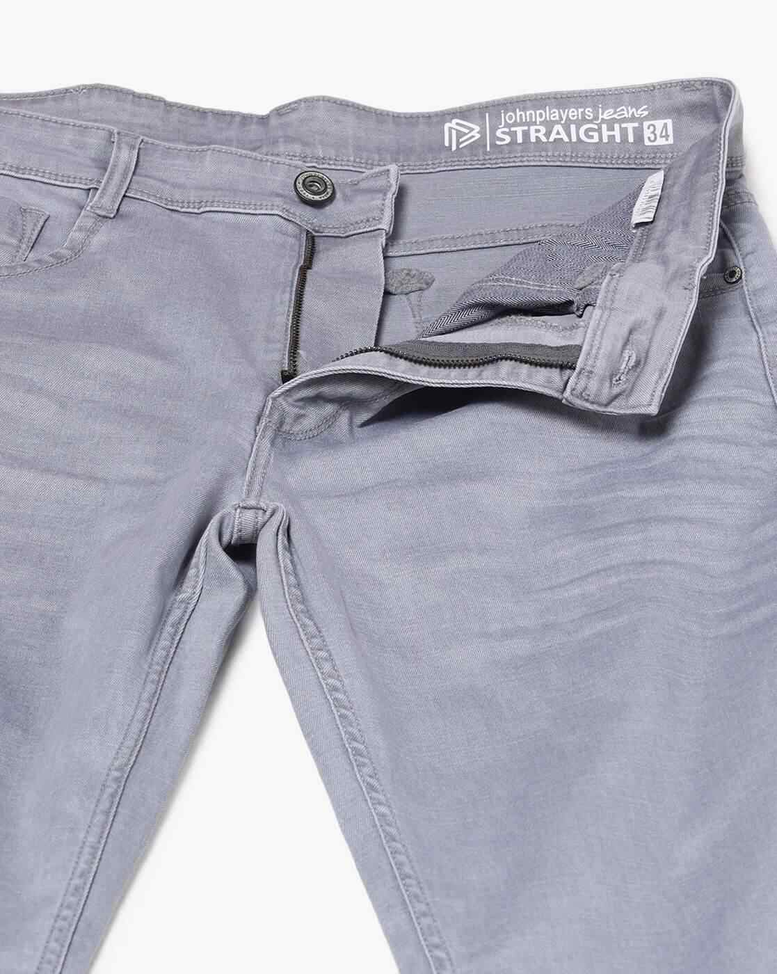 JOHN PLAYERS JEANS | Men Straight Fit Cotton Stretch Jeans|4