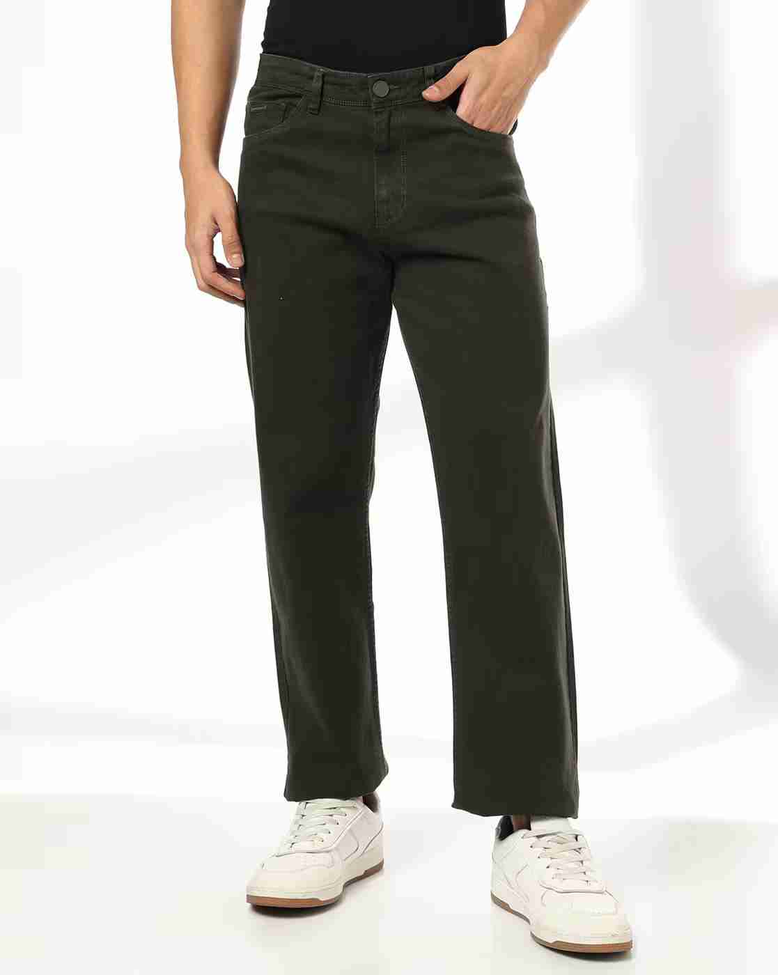 Men Mid-Rise Straight Jeans