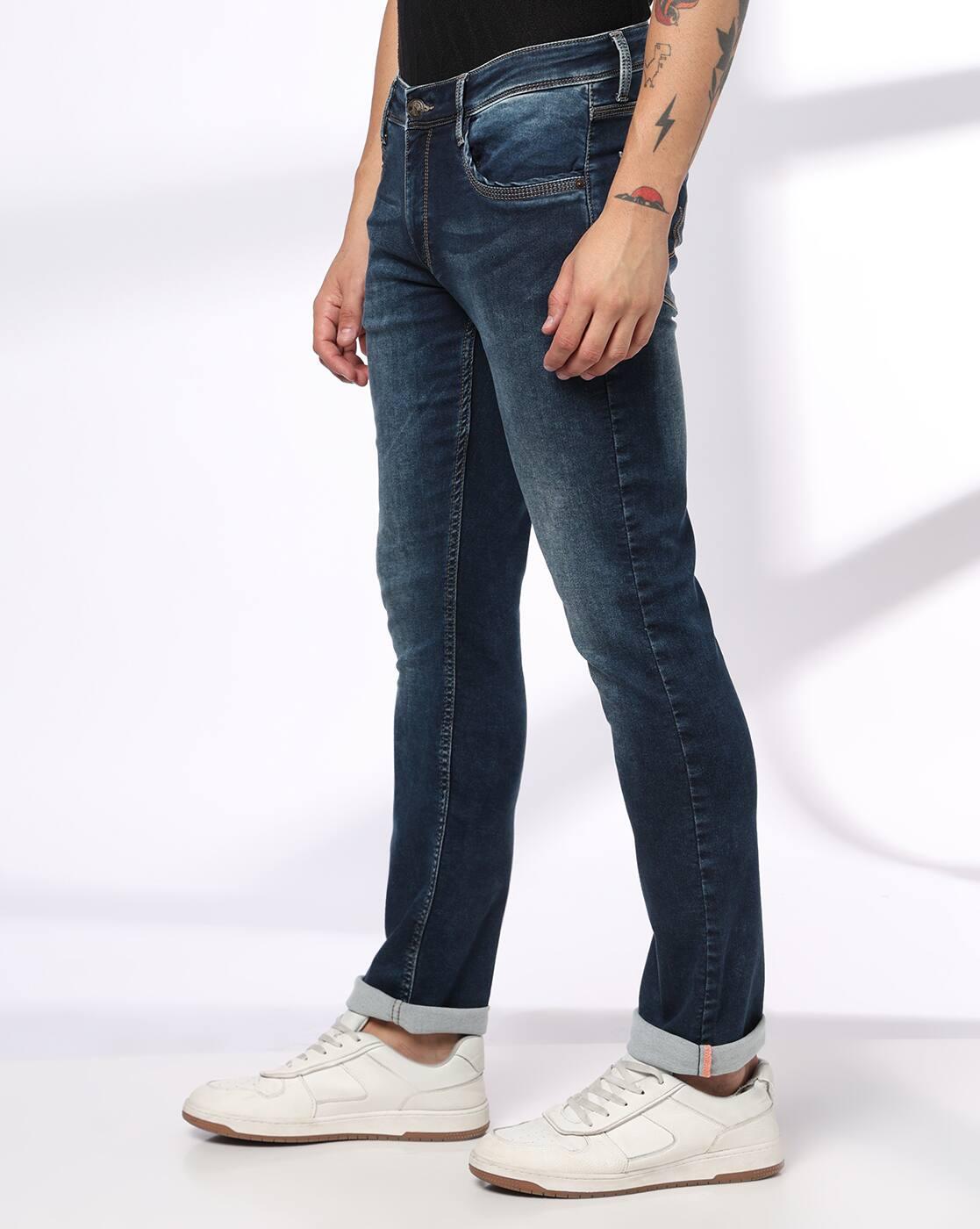 JOHN PLAYERS JEANS | Men Mid-Rise Slim Fit Jeans|1