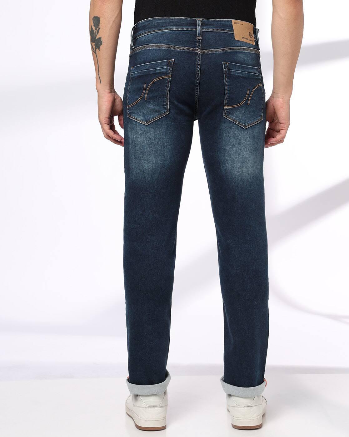 JOHN PLAYERS JEANS | Men Mid-Rise Slim Fit Jeans|2
