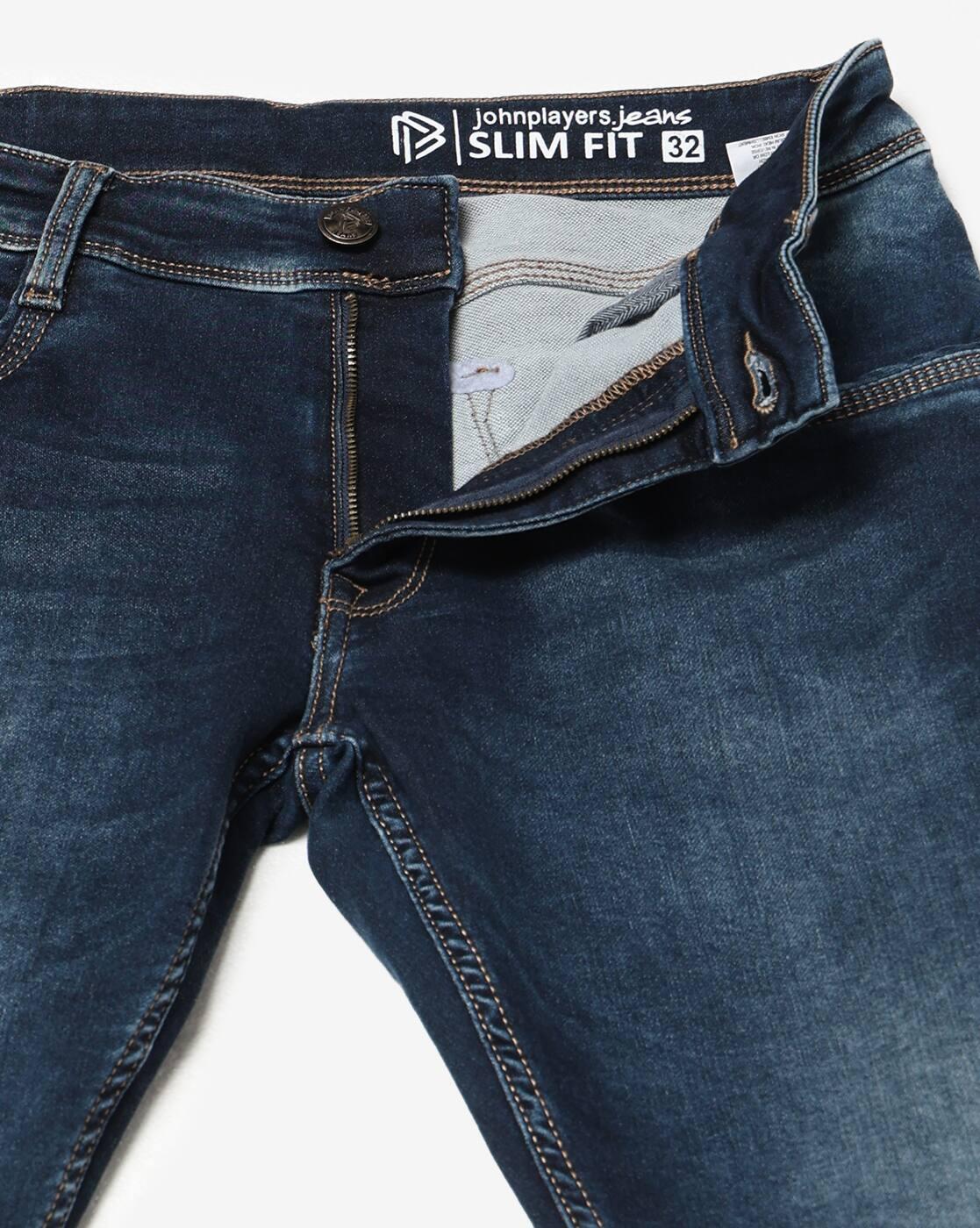 JOHN PLAYERS JEANS | Men Mid-Rise Slim Fit Jeans|4