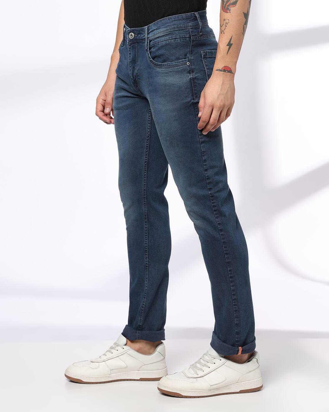 JOHN PLAYERS JEANS | Men Mid-Rise Slim Fit Jeans|1
