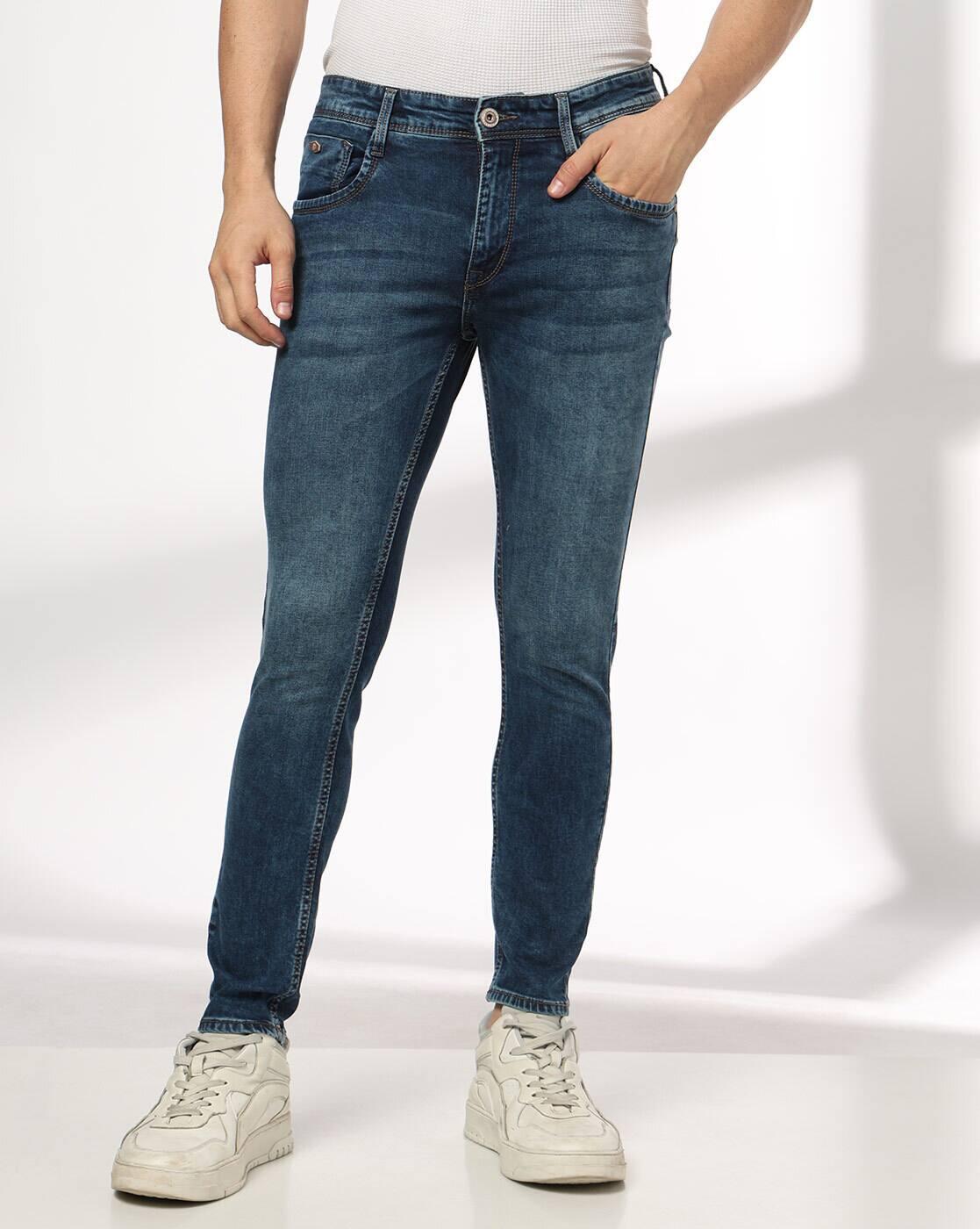JOHN PLAYERS JEANS | Men Lightly Washed Skinny Fit Jeans|0