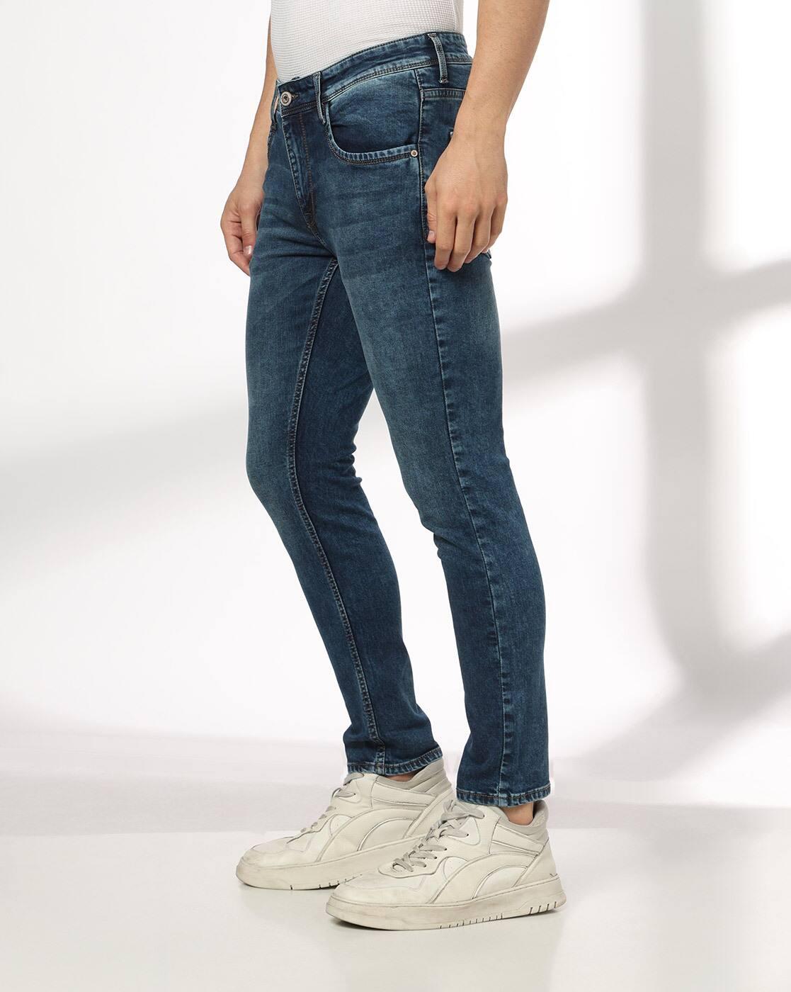JOHN PLAYERS JEANS | Men Lightly Washed Skinny Fit Jeans|1