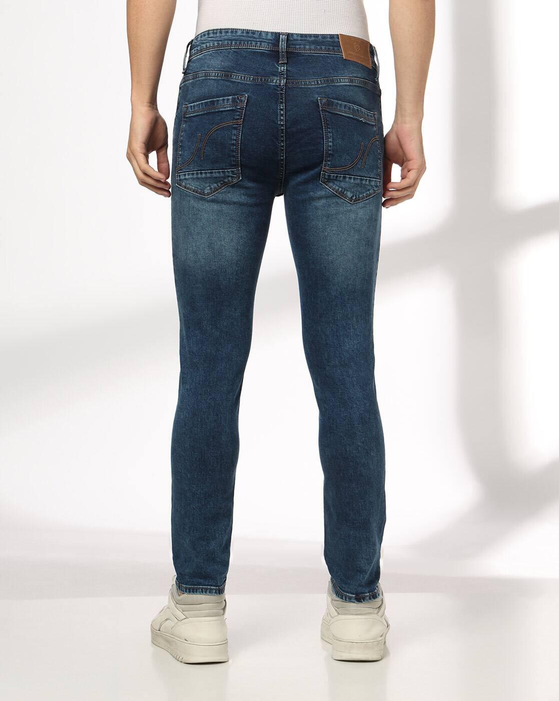 JOHN PLAYERS JEANS | Men Lightly Washed Skinny Fit Jeans|2