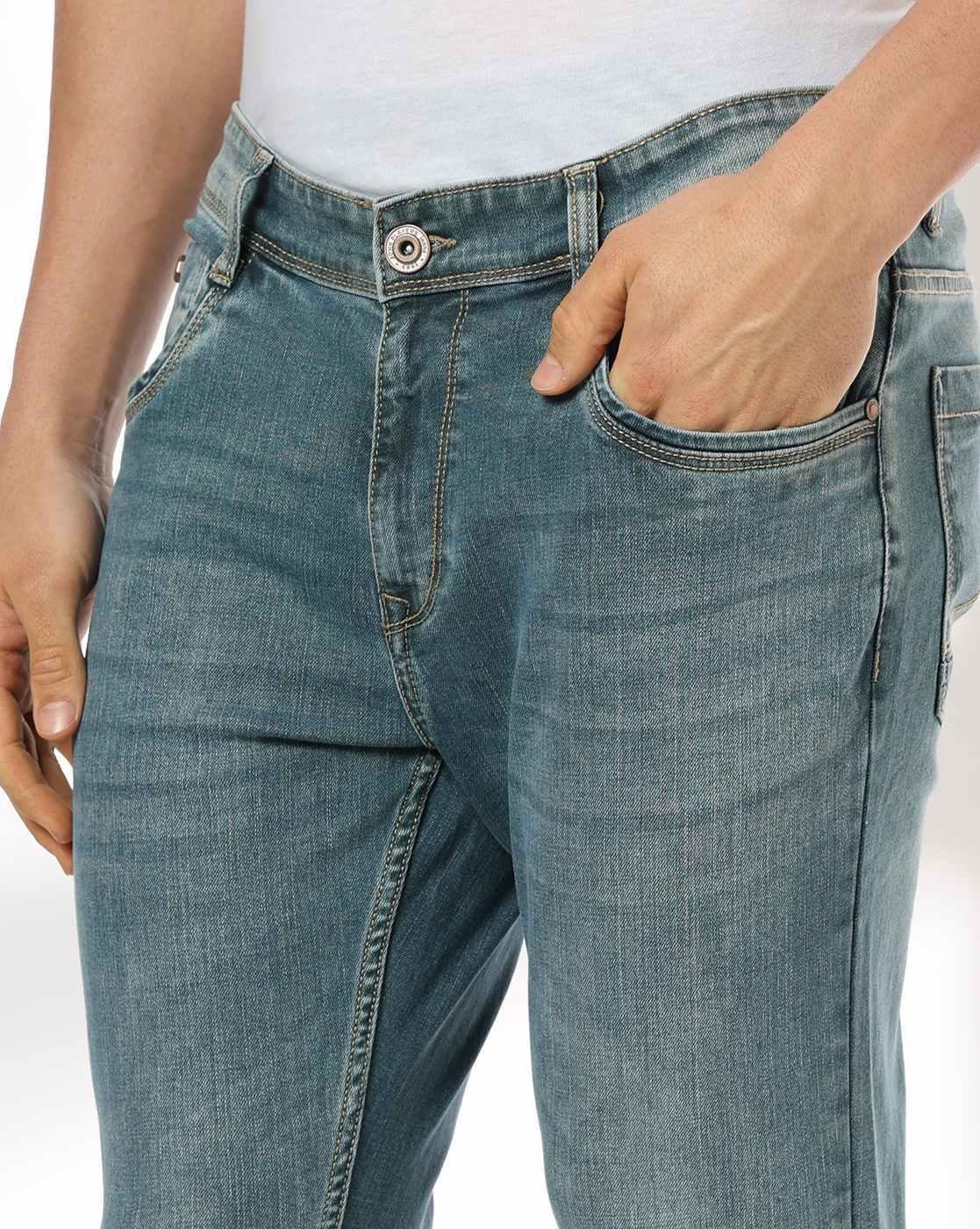 JOHN PLAYERS JEANS | Men Lightly Washed Skinny Fit Jeans|3