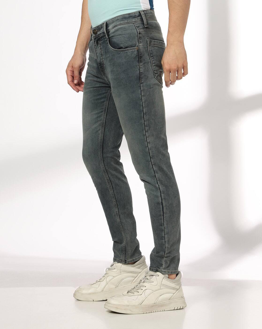 JOHN PLAYERS JEANS | Men Lightly Washed Skinny Fit Jeans|1