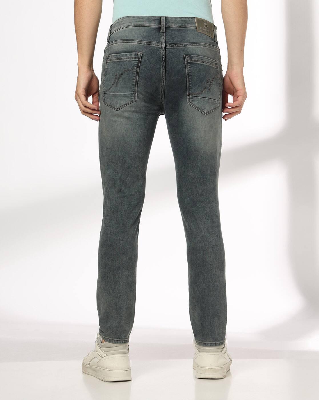 JOHN PLAYERS JEANS | Men Lightly Washed Skinny Fit Jeans|2