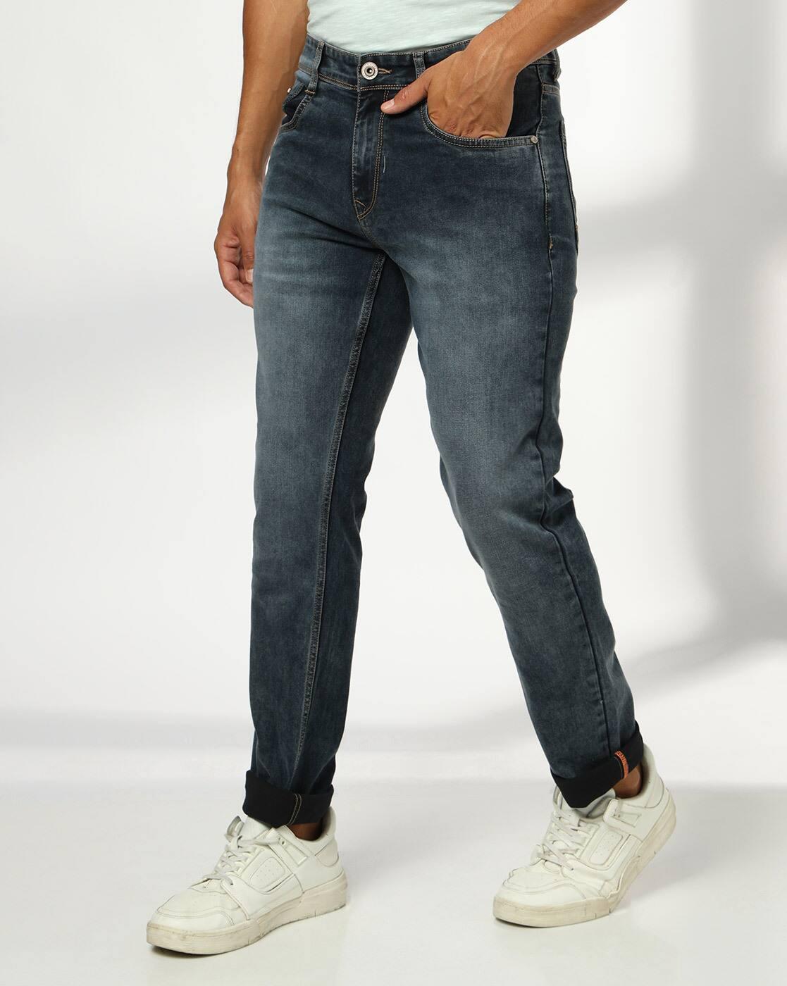 JOHN PLAYERS JEANS | Men Mid-Rise Slim Fit Jeans|0