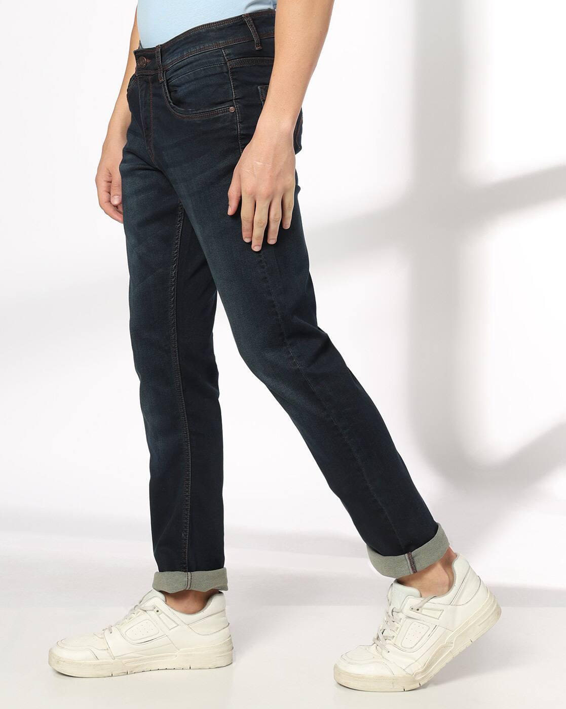 JOHN PLAYERS JEANS | Men Lightly Washed Slim Fit Jeans|1