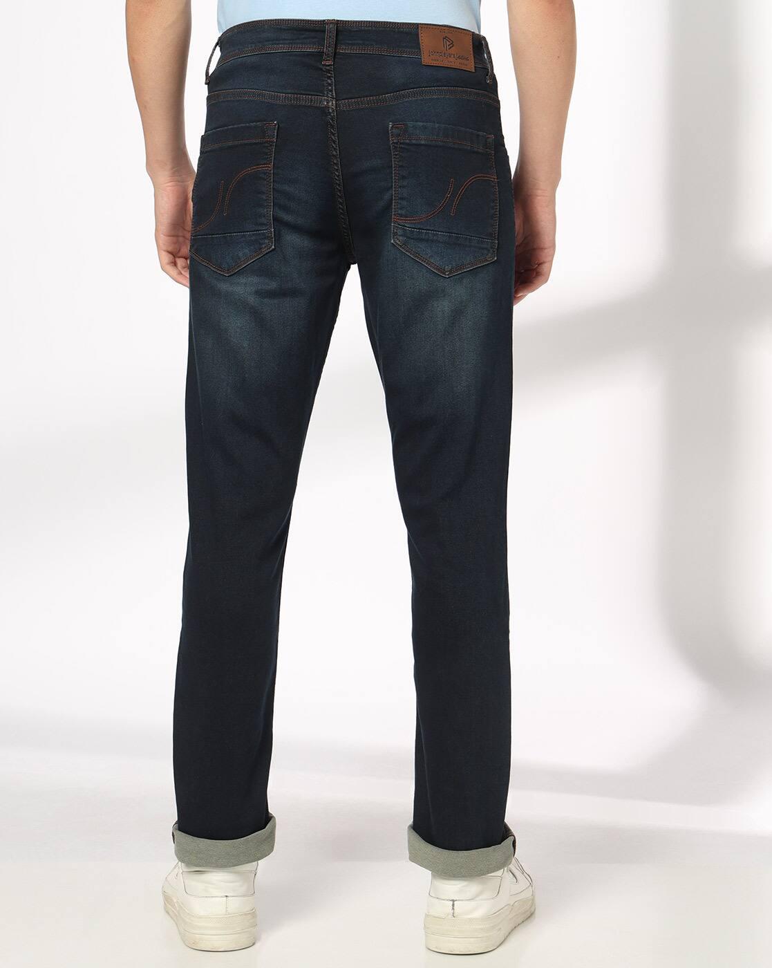 JOHN PLAYERS JEANS | Men Lightly Washed Slim Fit Jeans|2