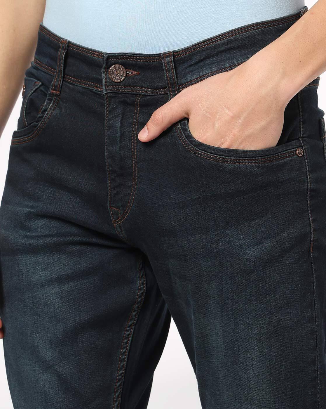 JOHN PLAYERS JEANS | Men Lightly Washed Slim Fit Jeans|3