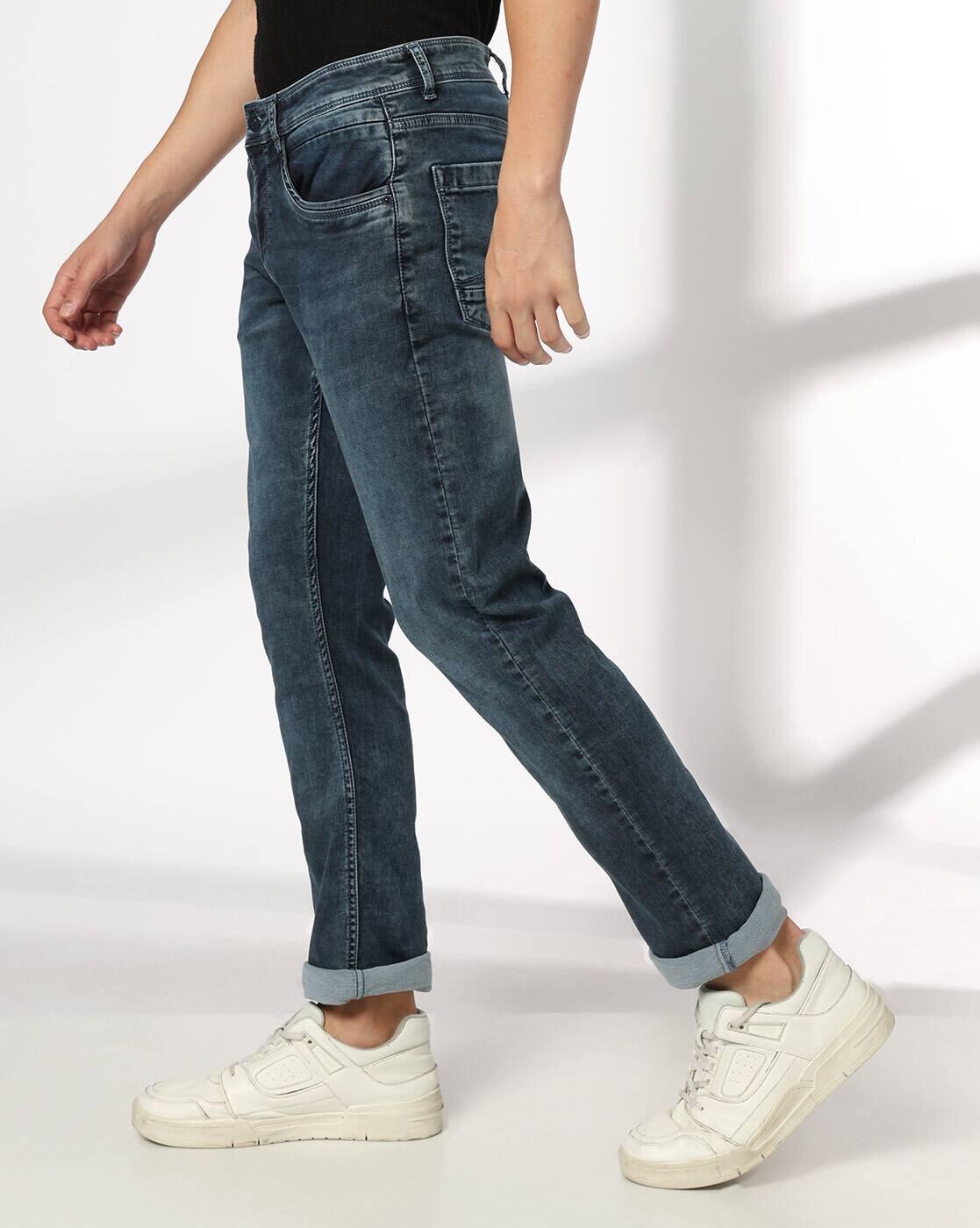 JOHN PLAYERS JEANS | Men Mid-Wash Slim Fit Jeans|1
