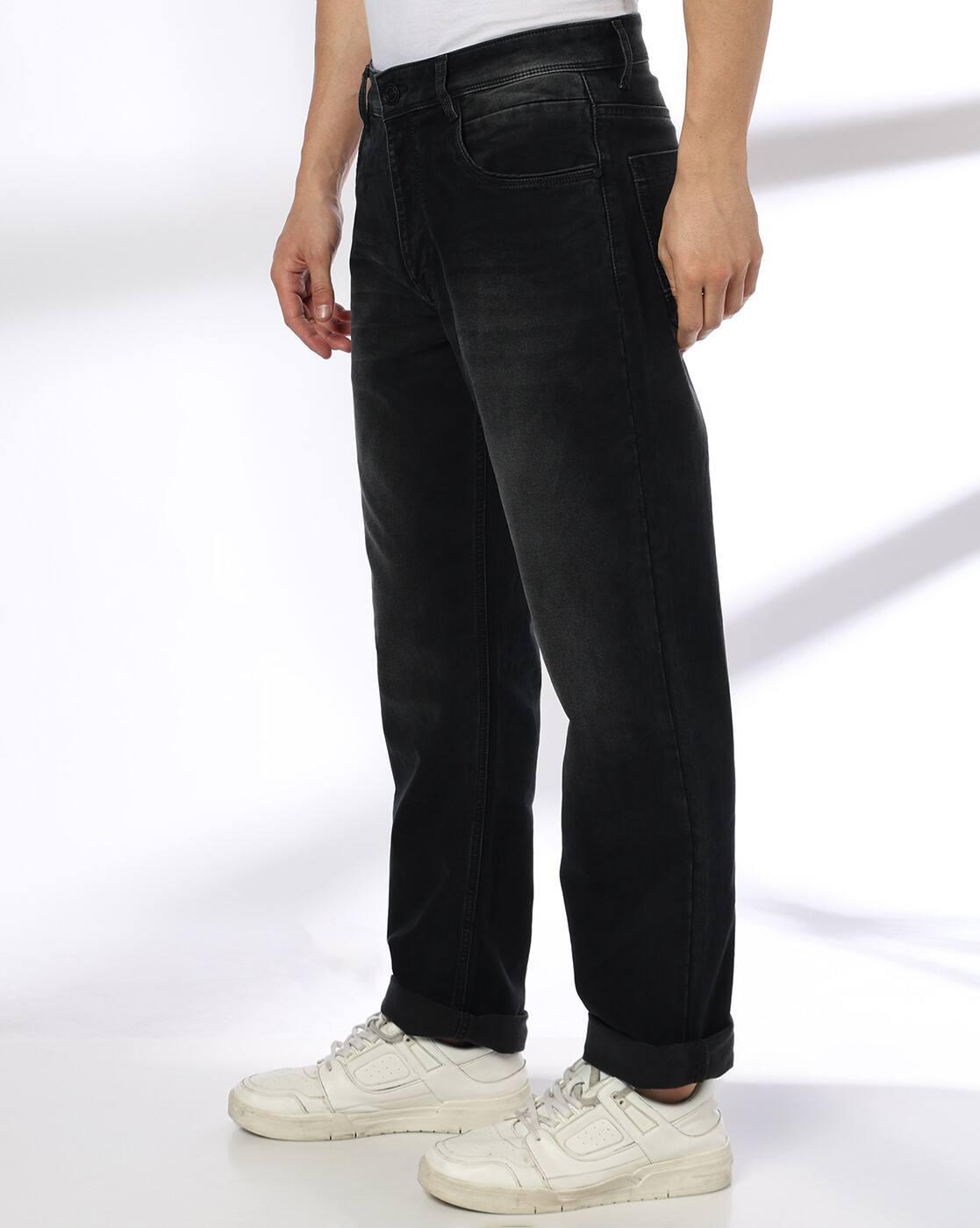 JOHN PLAYERS JEANS | Men Lightly Washed Straight Jeans|1