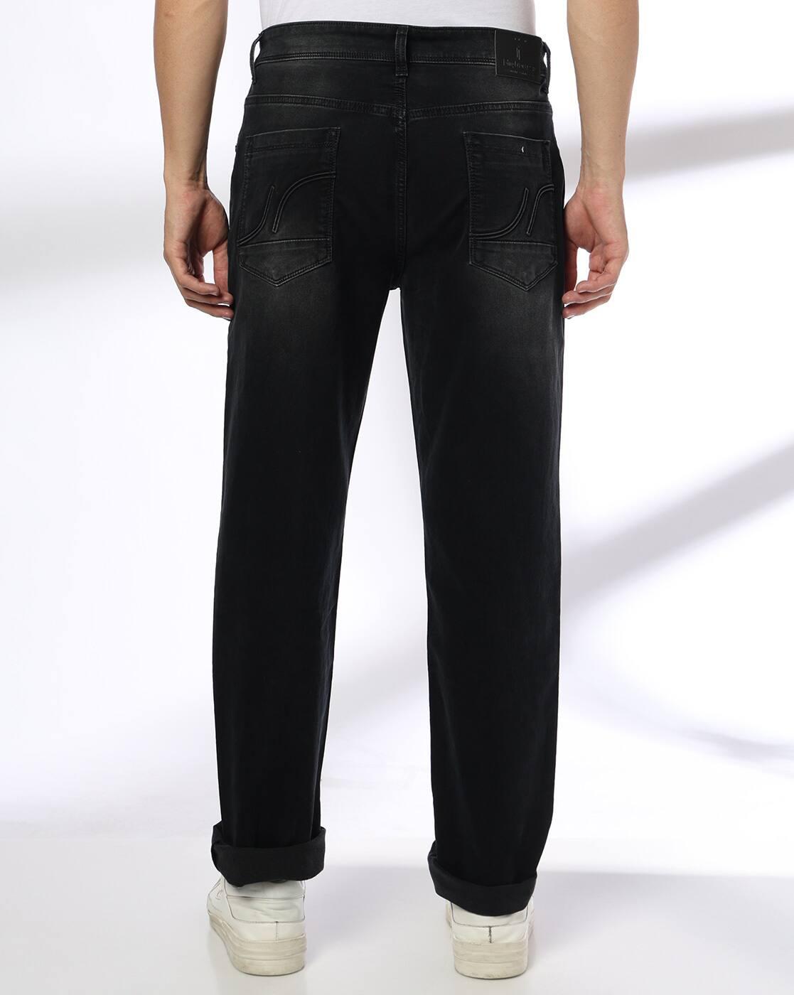 JOHN PLAYERS JEANS | Men Lightly Washed Straight Jeans|2