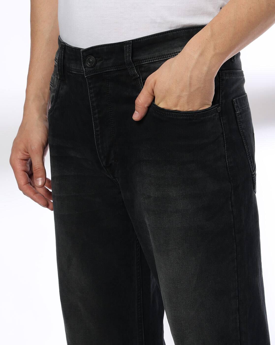 JOHN PLAYERS JEANS | Men Lightly Washed Straight Jeans|3