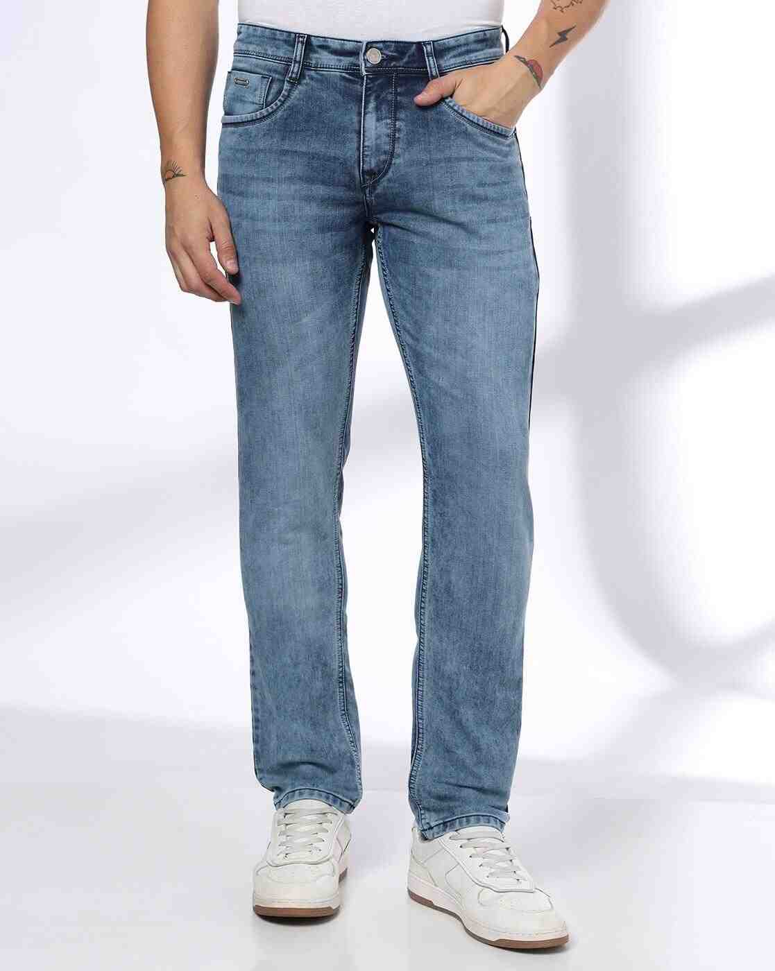 JOHN PLAYERS JEANS | Men Cotton Stretch Slim Fit Mid Rise Jeans|0