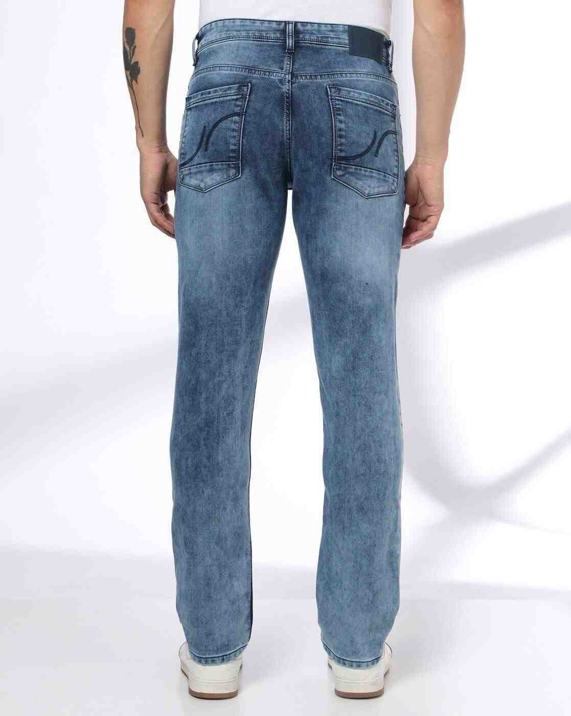 JOHN PLAYERS JEANS | Men Cotton Stretch Slim Fit Mid Rise Jeans|2