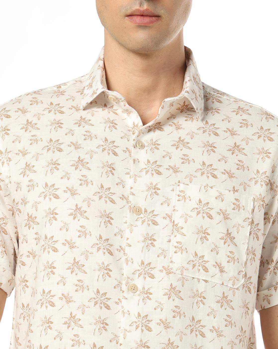 JOHN PLAYERS JEANS | Men All-Over Print Regular Fit Shirt with Patch Pocket|3