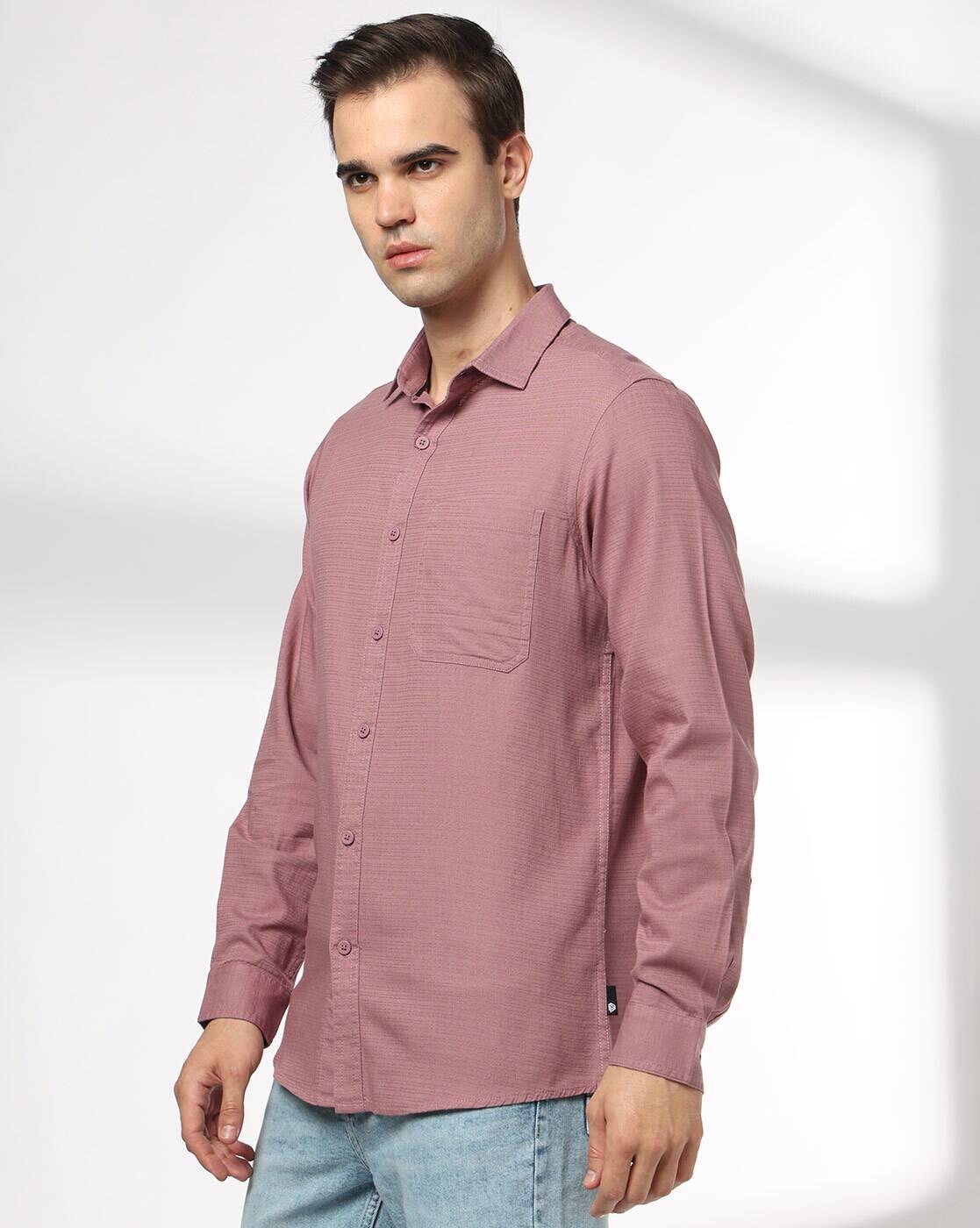 JOHN PLAYERS JEANS | Men Striped Slim Fit Shirt|1