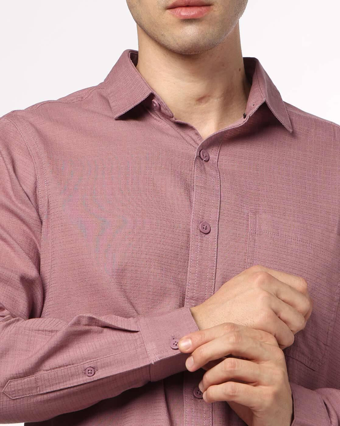JOHN PLAYERS JEANS | Men Striped Slim Fit Shirt|4