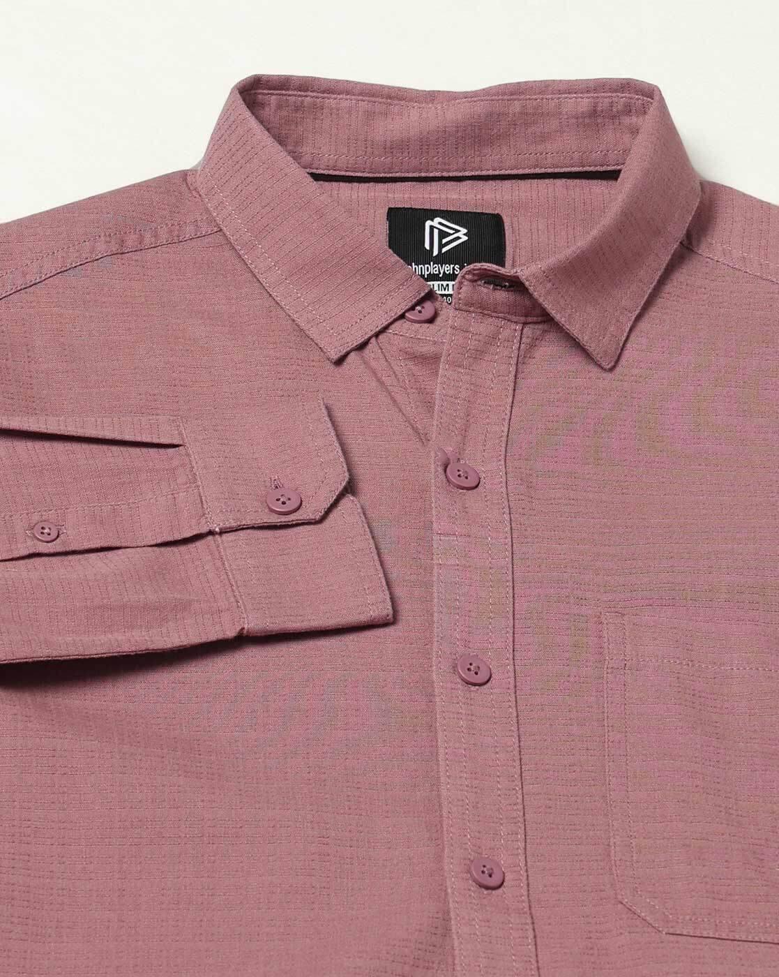 JOHN PLAYERS JEANS | Men Striped Slim Fit Shirt|5