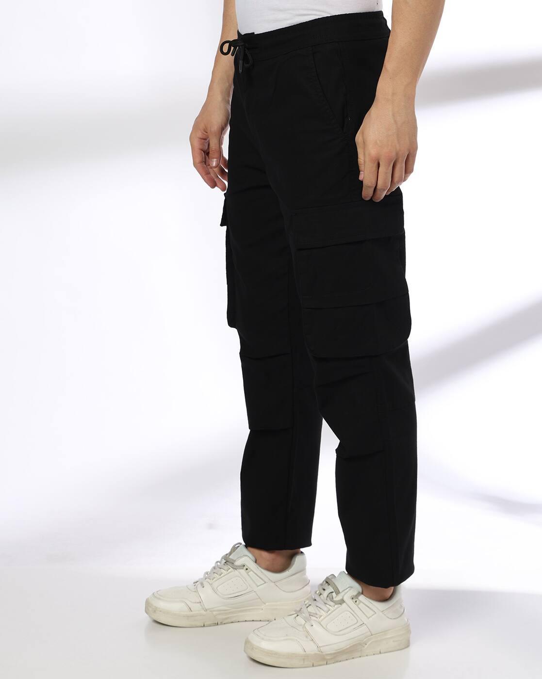 JOHN PLAYERS JEANS | Men Straight Fit Cargo Trousers|1