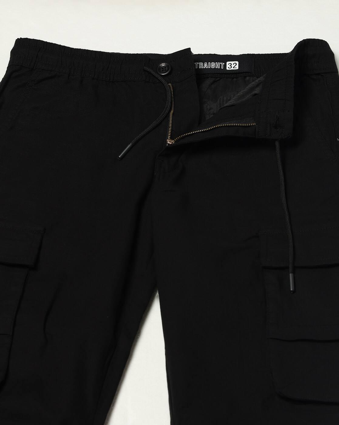 JOHN PLAYERS JEANS | Men Straight Fit Cargo Trousers|4