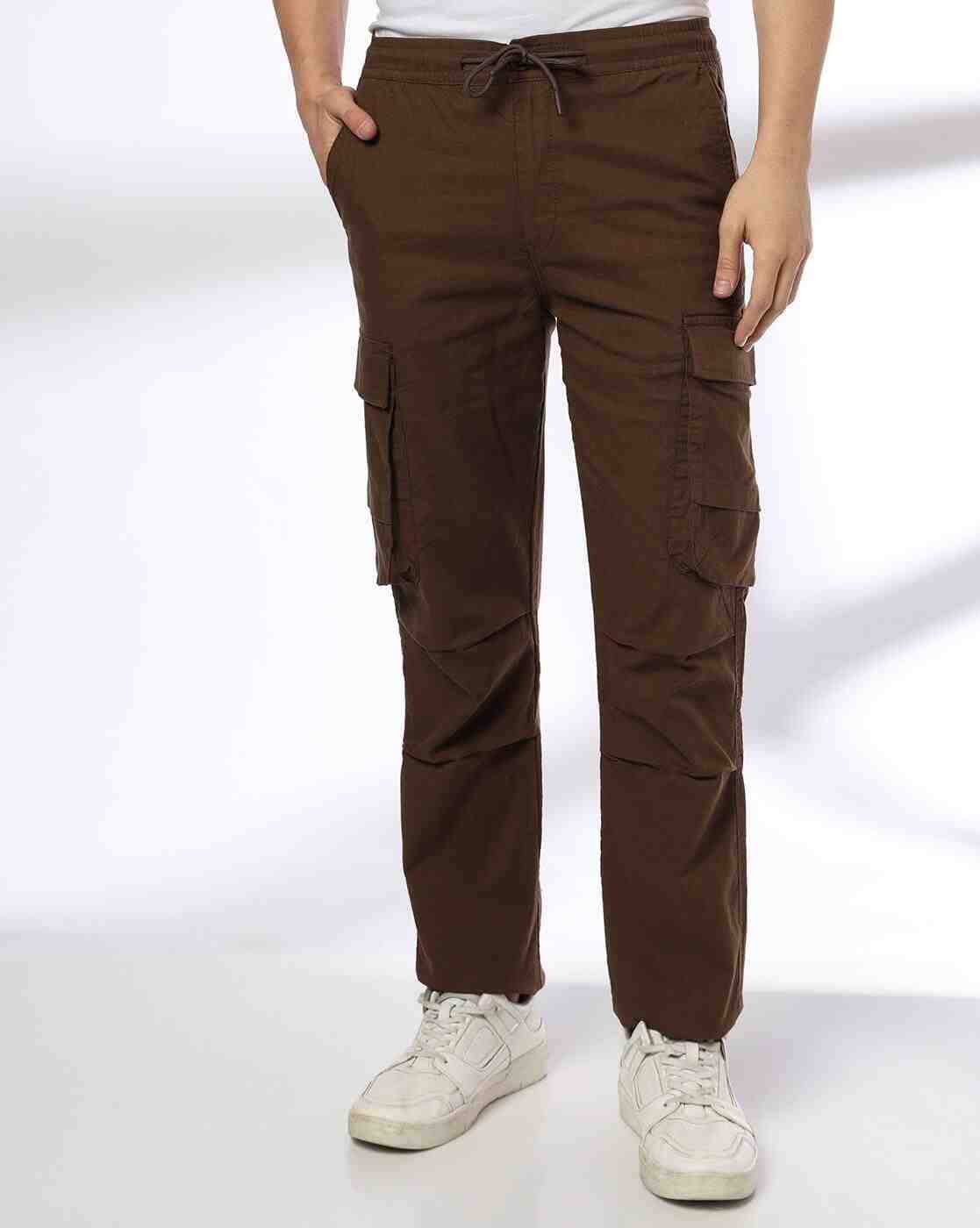 JOHN PLAYERS JEANS | Men Straight Fit Cargo Trousers|0