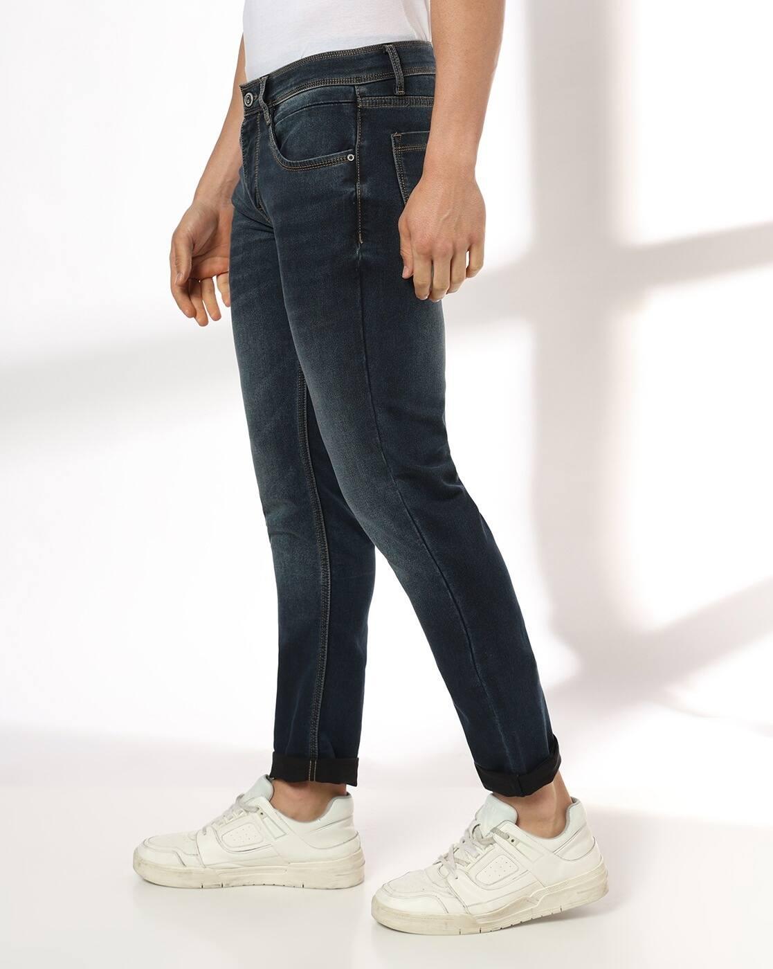 JOHN PLAYERS JEANS | Men Mid-Wash Slim Fit Jeans|1